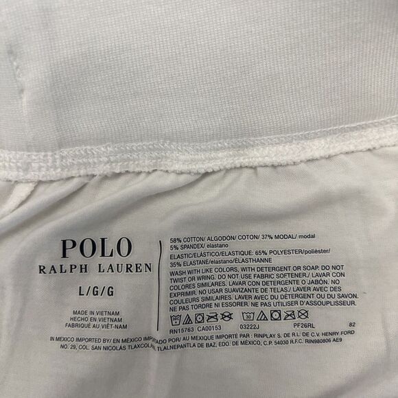 Ralph Lauren Polo Sleep/Lounge Shorts Men Sz Large Drawstring 6” Comfort Length - Picture 6 of 6